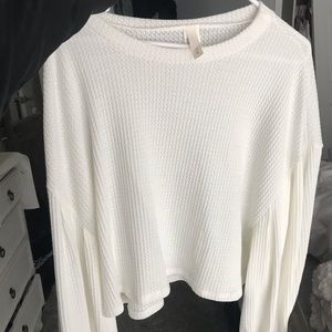 Body waffle-knit sweater